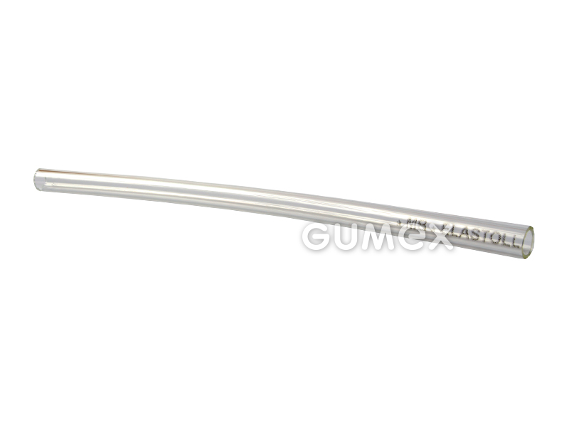 PU Rohr UV-beständig, 4x0,75mm (2,5/4mm), 12bar, 52°ShD, -40°C/+60°C, transparent, 